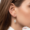 Argollas Goldfilled & Perla