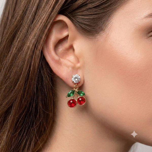 Aretes Goldfilled Cereza