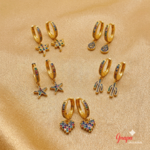 Argollas Goldfilled con Zircones