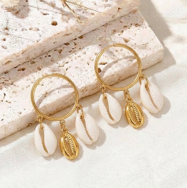 Aretes Acero Conchitas