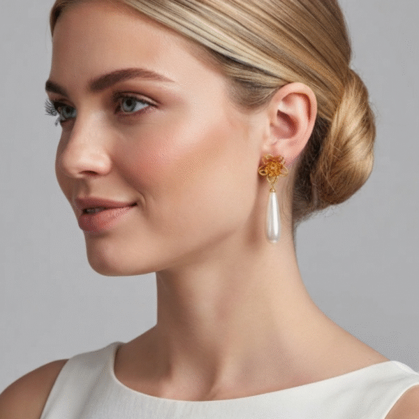 Aretes Acero & Perla