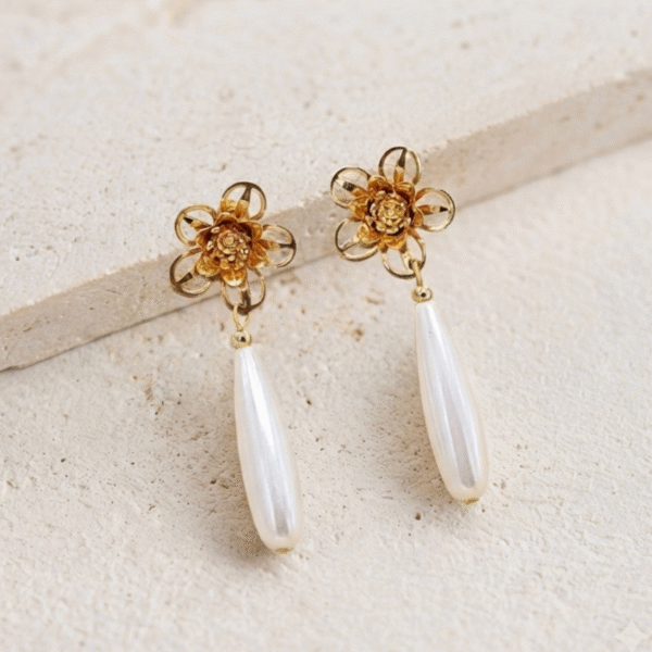 Aretes Acero & Perla