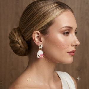 Aretes Acero con Flor