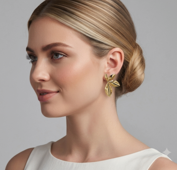 Aretes Acero Media Flor