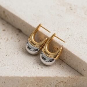Argollas Acero Gold & Silver