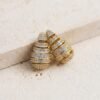 Aretes Acero Gota Espiral
