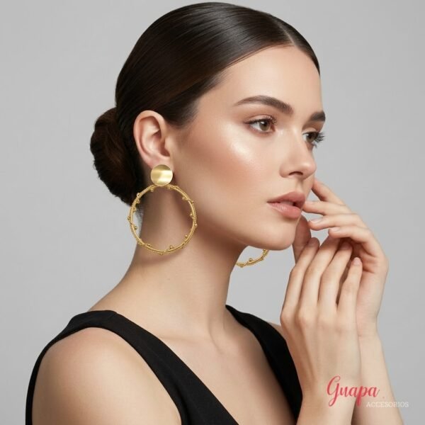 Aretes Acero Argolla Twist