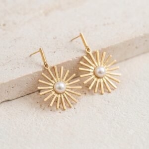 Aretes Acero & Perla