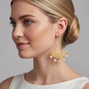 Aretes Acero Perlas