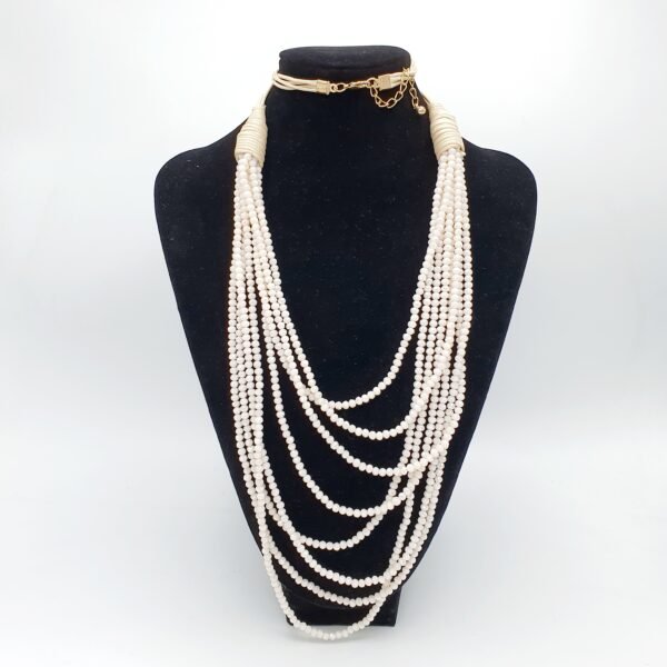 Collar Fantasía Largo Multilayer & Cristales