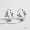 Argollas Acero Wide