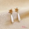 Aretes Acero & Perla