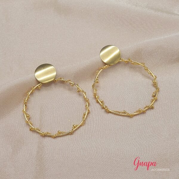 Aretes Acero Argolla Twist