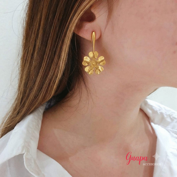Aretes Bronce & Goldfilled Flor