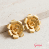 Photo_1789439920020 Aretes Flor Bronce con baño de Oro