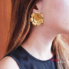 Photo_1789439975212 Aretes Flor Bronce con baño de Oro