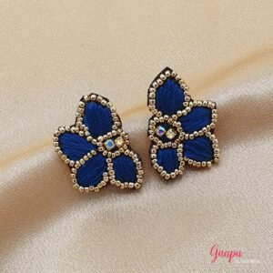 Aretes Bordados Flor