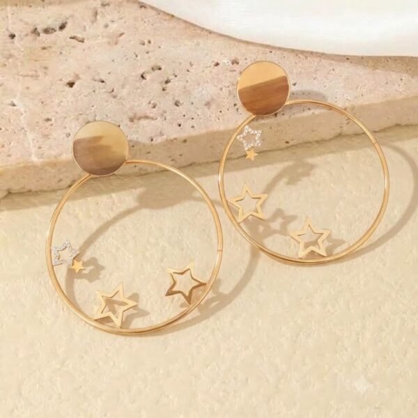 Aretes Acero Estrellas