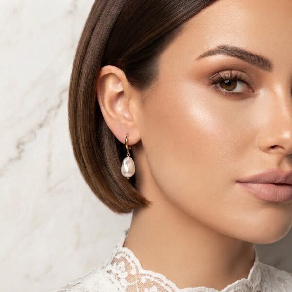 Argollas Goldfilled Perla