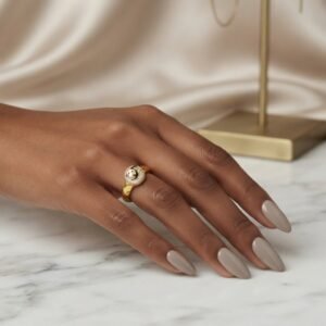 Anillo Acero & Perla