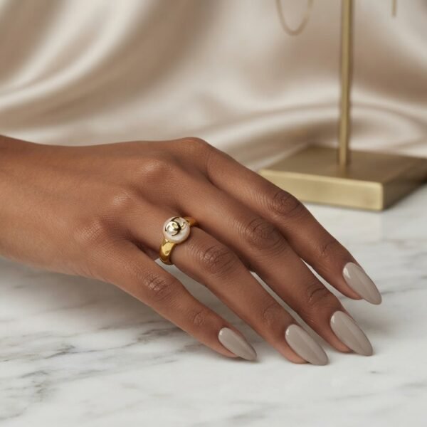 Anillo Acero & Perla