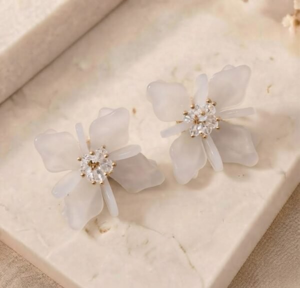 Aretes Acrílicos Flor