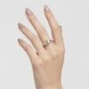 Anillo Acero Perla & Osito