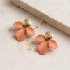 Aretes Goldfilled Media Flor