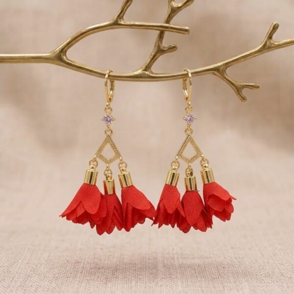 Aretes Goldfilled Flor