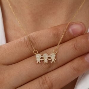Cadena Goldfilled Niña & 2 Niños