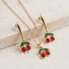 Juego Goldfilled Cereza