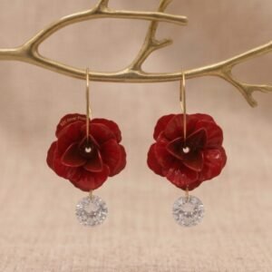Argollas Acero Flor