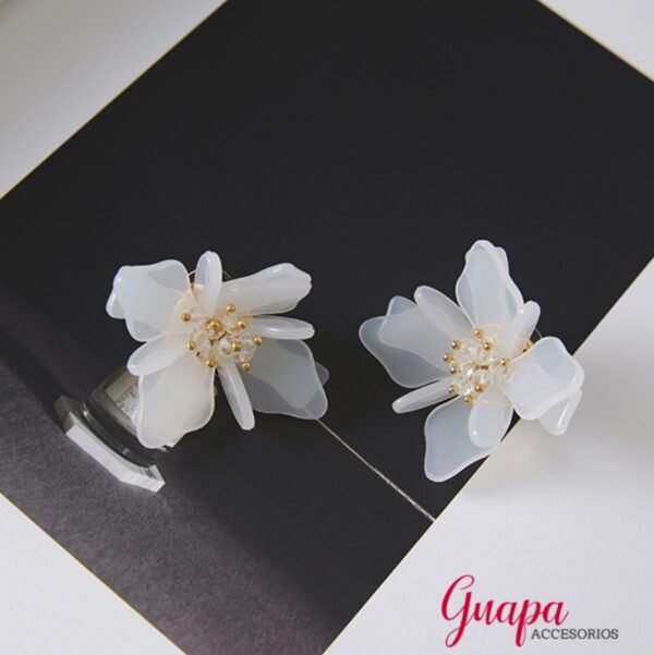 Aretes Acrílicos Flor