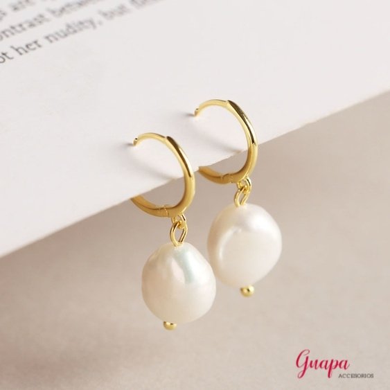 Argollas Goldfilled Perla