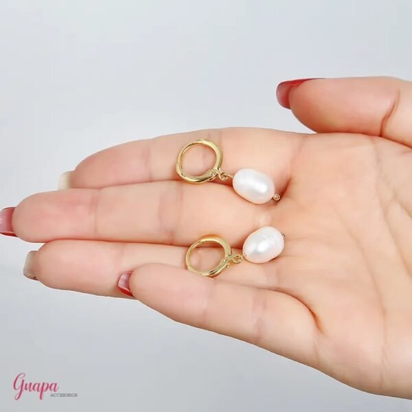 Argollas Goldfilled Perla