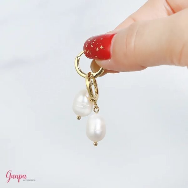 Argollas Goldfilled Perla