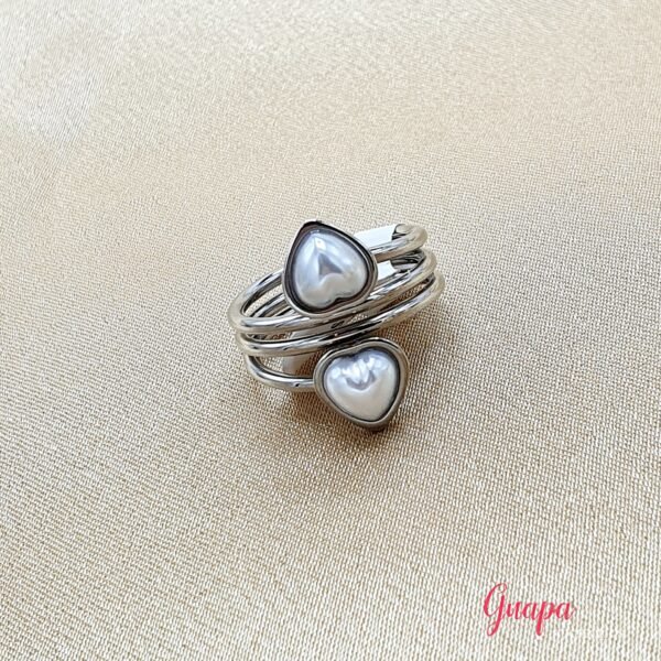 Anillo Acero Corazón